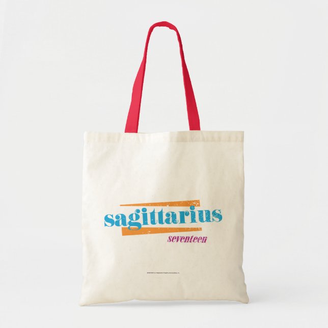 Sagittarius Aqua Tote Bag (Front)