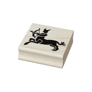 sagittarius archer art stamp