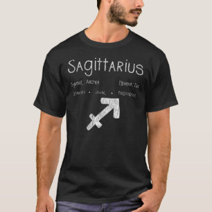 Sagittarius Archer Symbol Astrology Birthday Gift T-Shirt