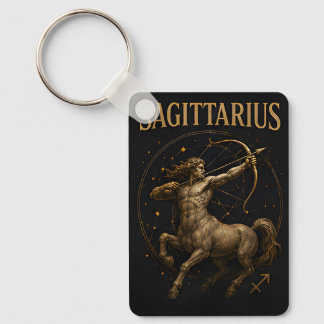 Sagittarius Archer Zodiac Celestial Astrology Symb Keychain