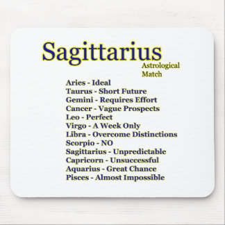 Sagittarius Astrological Match The MUSEUM Zazzle G Mouse Pad