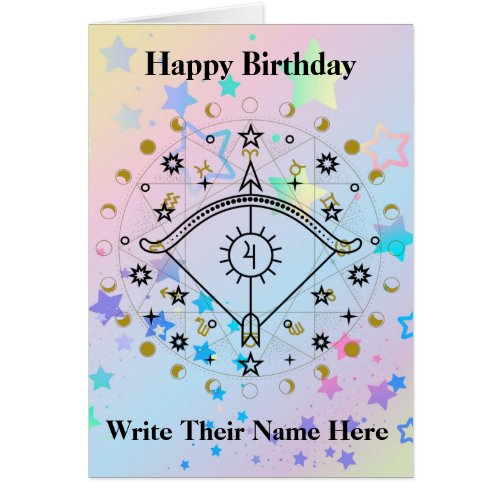 Sagittarius Astrology Birthday Card Nov 22_Dec 21