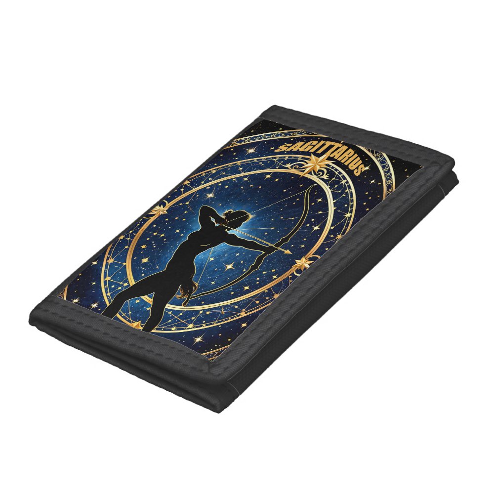 Sagittarius Astrology Sign Trifold Wallet