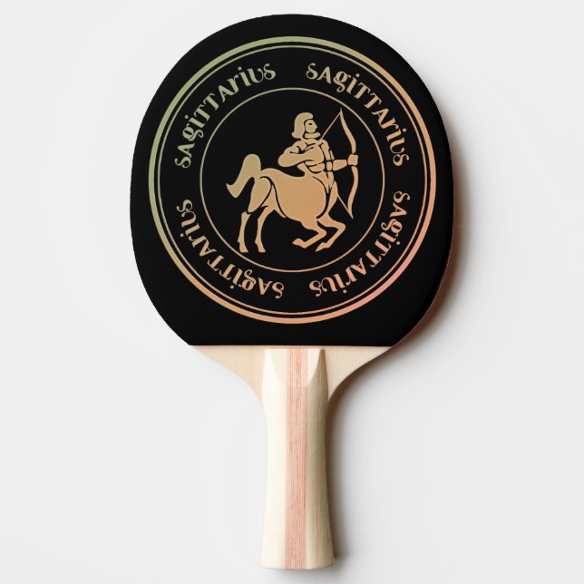 Sagittarius Astrology Zodiac d1 Ping Pong Paddle (Back)