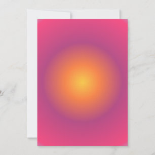 Sagittarius Aura Gradient Zodiac, Purple Yellow Holiday Card