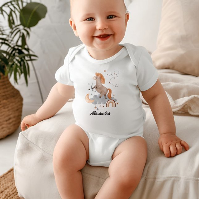 Sagittarius Baby: Archer's Starry Personalized Baby Bodysuit (Creator Uploaded)