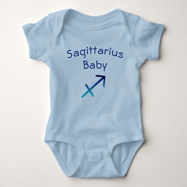 Sagittarius Baby Zodiac Baby Bodysuit (Front)