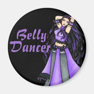 Sagittarius Belly Dancer Purple Magnet