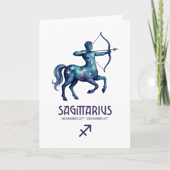 Sagittarius Birthday Card (Front)
