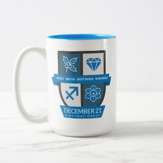 Sagittarius Birthday Crest™ December 1-21 Mug