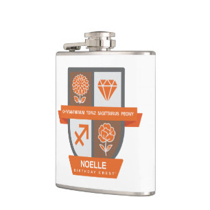 Sagittarius Birthday Crest™ November 22-30 Flask