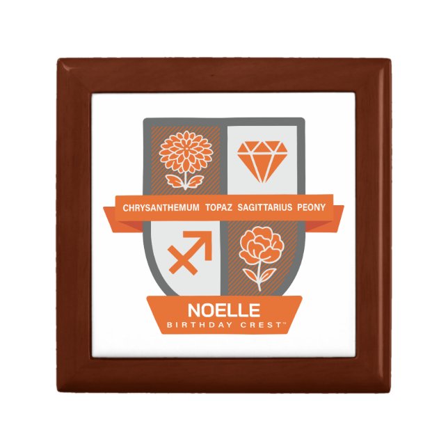 Sagittarius Birthday Crest™ November 22-30 Jewelry Gift Box (Front)