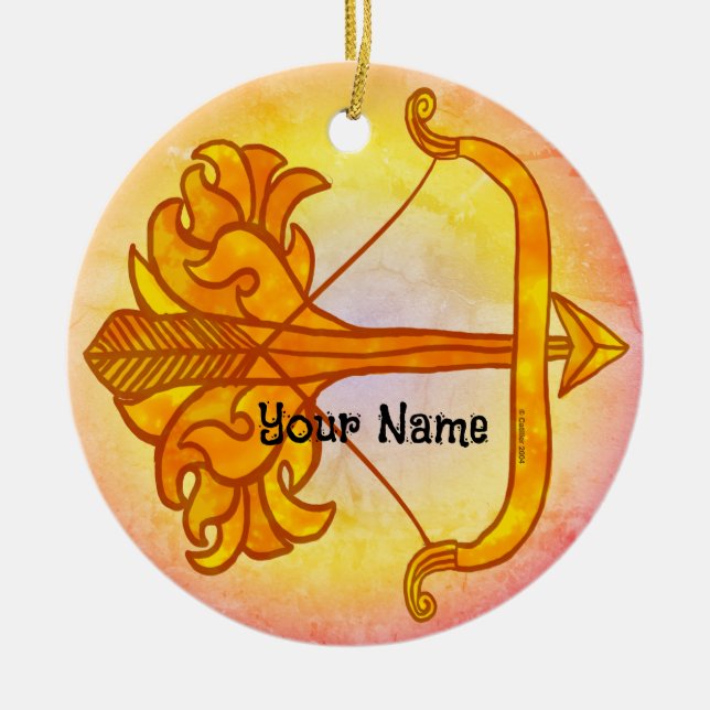 Sagittarius Birthday ornaments (Front)