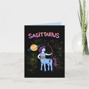 Sagittarius birthday Zodiac Letterpress Thank You Card