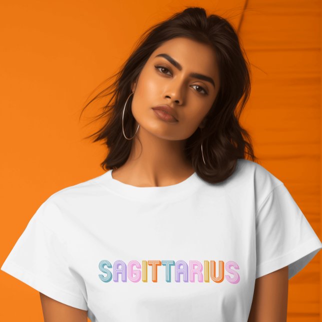 Sagittarius birthdays astrology typography trendy T-Shirt (Creator Uploaded)