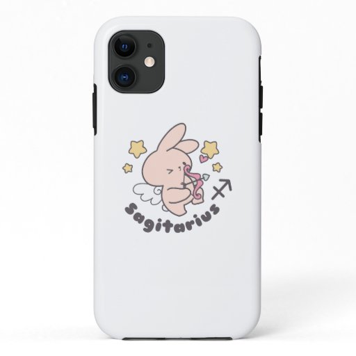 Sagittarius Bunny: Love's Adventurous Archer iPhone 11 Case