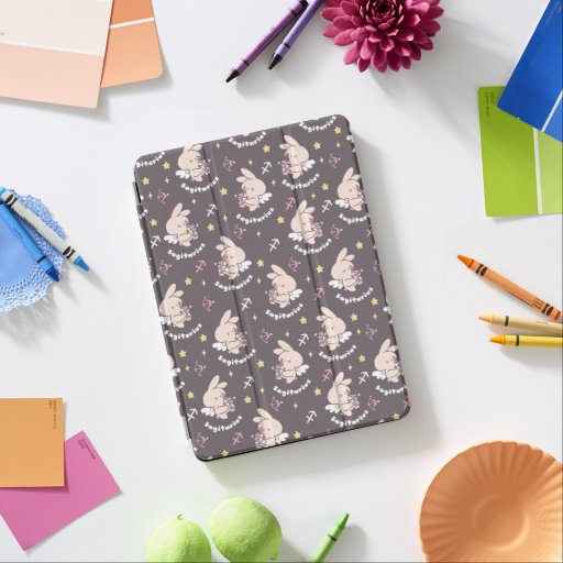 Sagittarius Bunny Pattern: Love's Cosmic Dance II iPad Air Cover