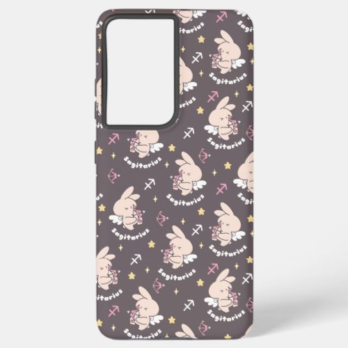 Sagittarius Bunny Pattern Loves Cosmic Dance II Samsung Galaxy S21 Ultra Case