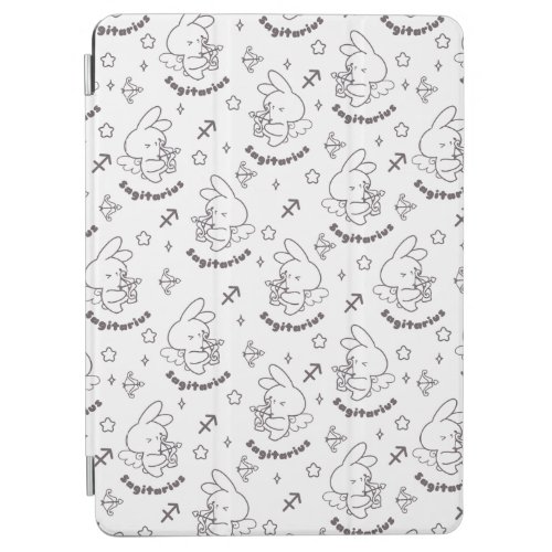 Sagittarius Bunny Pattern Loves Cosmic Dance III iPad Air Cover