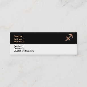 Sagittarius Business Card