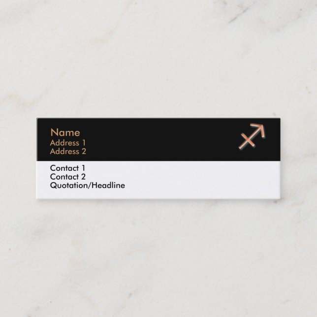 Sagittarius Business Card (Front)