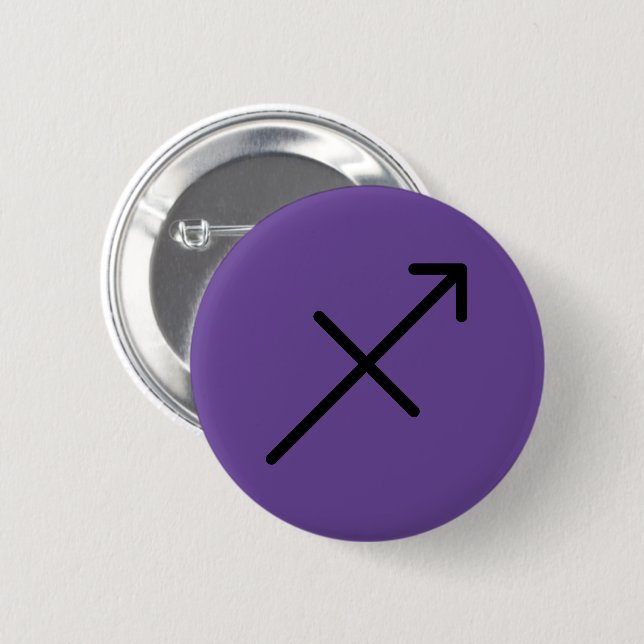 Sagittarius Button (Front & Back)