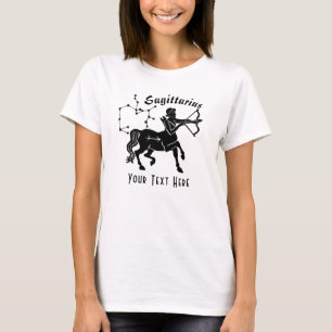 Sagittarius Centaur Constellation Text Birthday T-Shirt