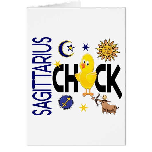 Sagittarius Chick 1 Cards (Front)
