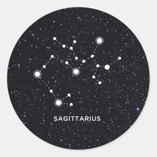 Sagittarius Classic Round Sticker