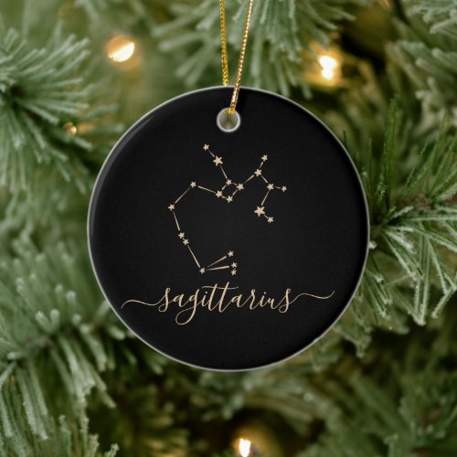 Sagittarius Constellation Ceramic Ornament