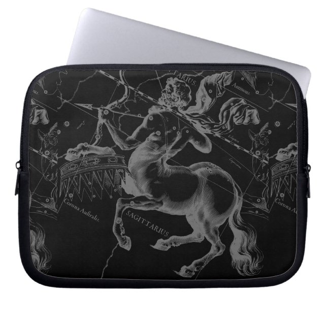Sagittarius Constellation Classy Hevelius Engaving Laptop Sleeve (Front)
