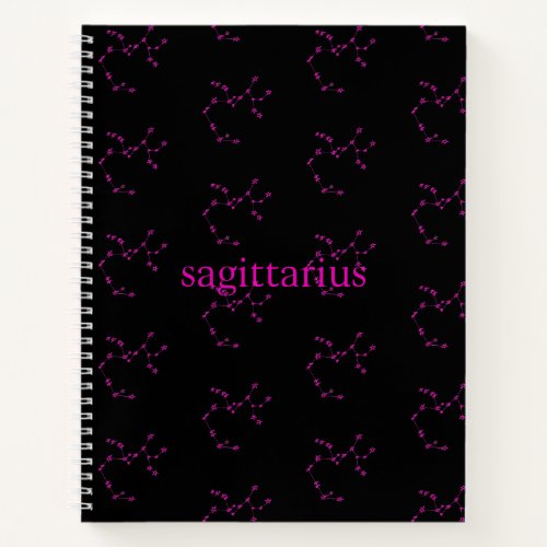 Sagittarius Constellation Hardcover Sketchbook Notebook