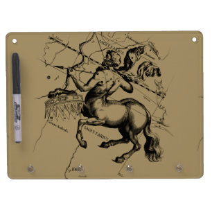 Sagittarius Constellation Map by Hevelius Dry Erase Board With Keychain Holder