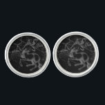 Sagittarius Constellation Map by Hevelius on Black Cufflinks<br><div class="desc">A vintage Sagittarius zodiac astrology constellation map engraving by Hevelius circa 1690 on a black decor print background. A classic design for a great custom birthday gift idea for everyone Sagittarius. Embroidery designs are available in a selection of popular color options. Use the "Ask this Designer" link to contact us...</div>