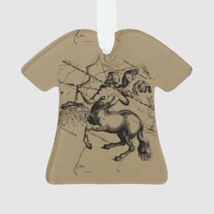 Sagittarius Constellation Map by Hevelius Ornament