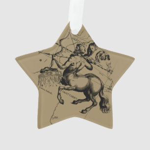 Sagittarius Constellation Map by Hevelius Ornament