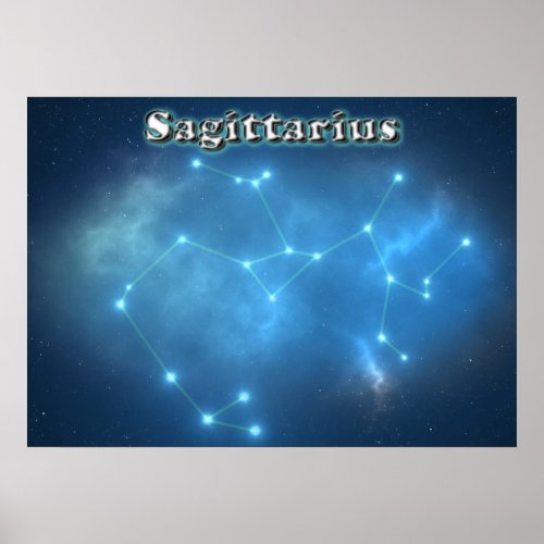 Sagittarius constellation poster