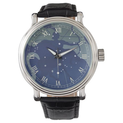 Sagittarius Constellation Vintage Zodiac Astrology Watch