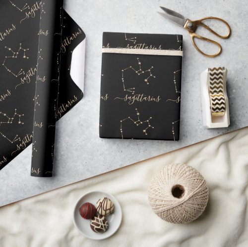 Sagittarius Constellation Wrapping Paper