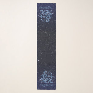 Sagittarius Constellation & Zodiac Sign with Stars Scarf