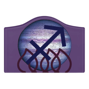 Sagittarius Door Sign