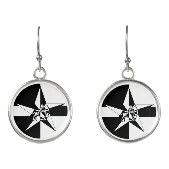 Sagittarius Earrings (Front)
