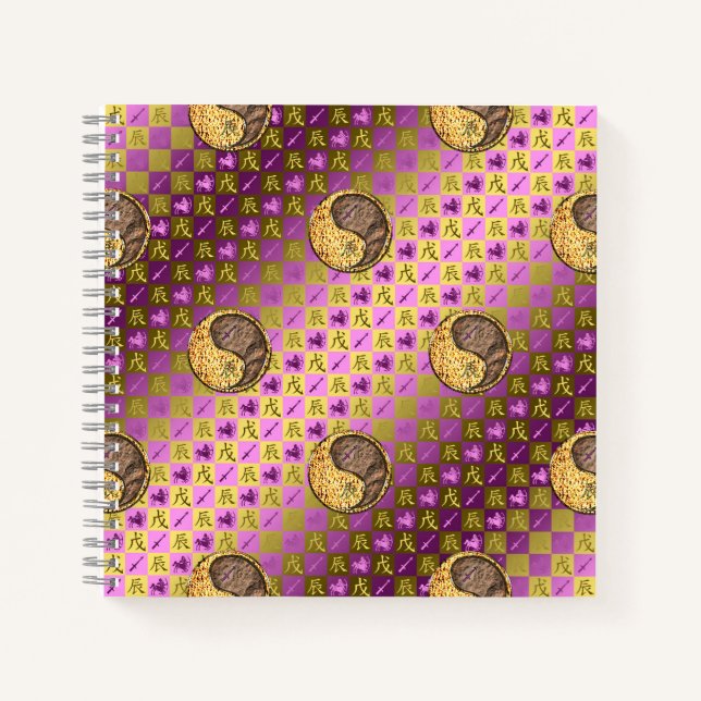 Sagittarius & Earth Dragon Notebook (Front)