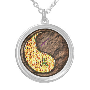 Sagittarius & Earth Goat Silver Plated Necklace