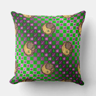 Sagittarius & Earth Goat Throw Pillow