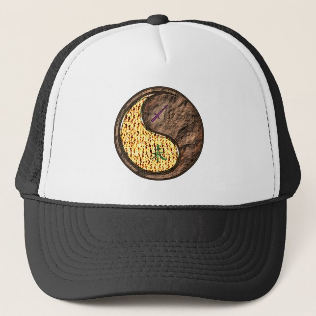 Sagittarius & Earth Goat Trucker Hat (Front)