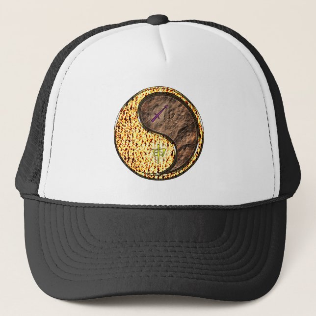 Sagittarius & Earth Monkey Trucker Hat (Front)