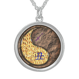 Sagittarius & Earth Ox Sterling Silver Necklace