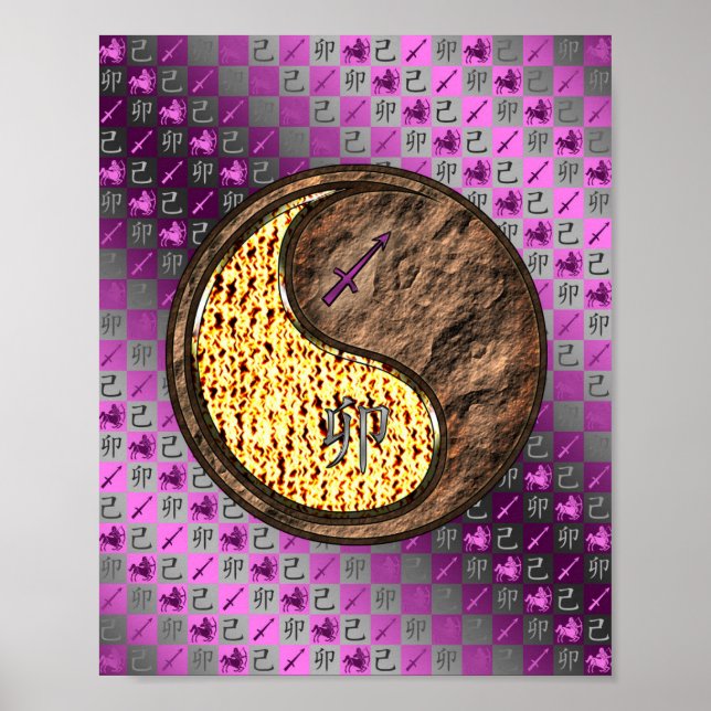 Sagittarius & Earth Rabbit Poster (Front)