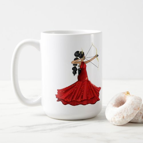 Sagittarius Female Goddess _ Custom Birthdate Coffee Mug
